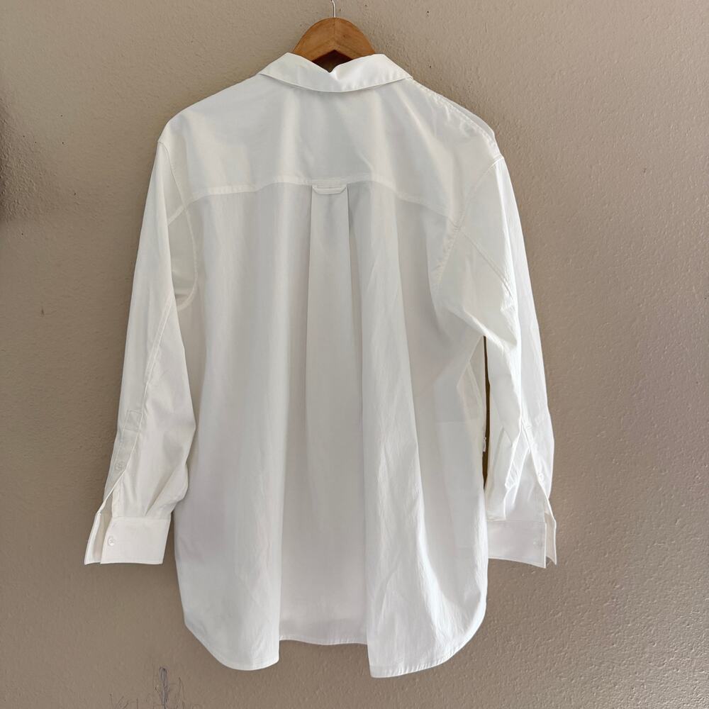 Athleta Oversized Poplin shirt in White - Picture 9 of 10